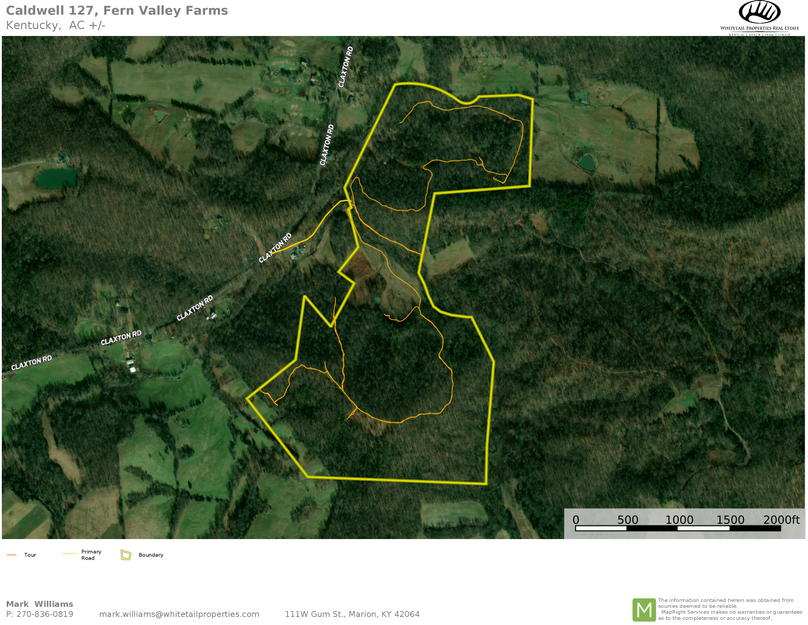 Caldwell 127 Trail Map
