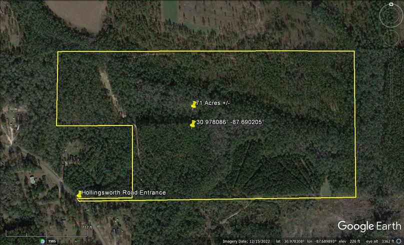 Aerial #1 Approx. 71 Acres Baldwin County, AL