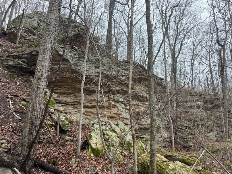 013 tall rock face in the northeast area of the property