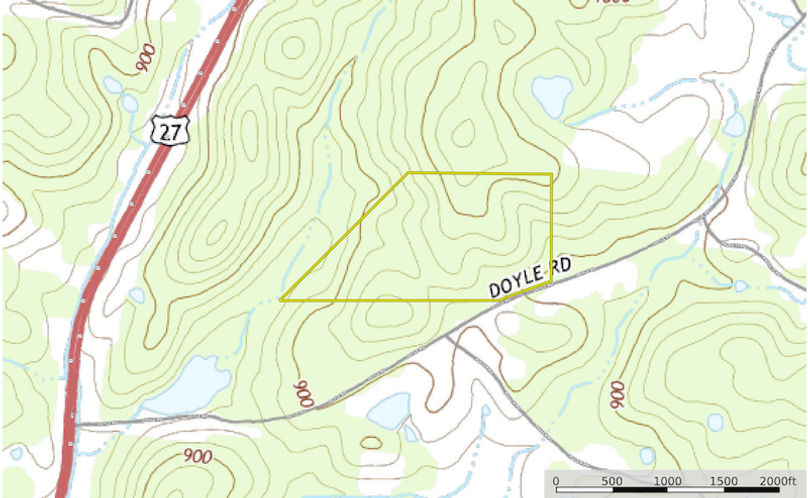 Contour Map - Floyd 46 Doyle