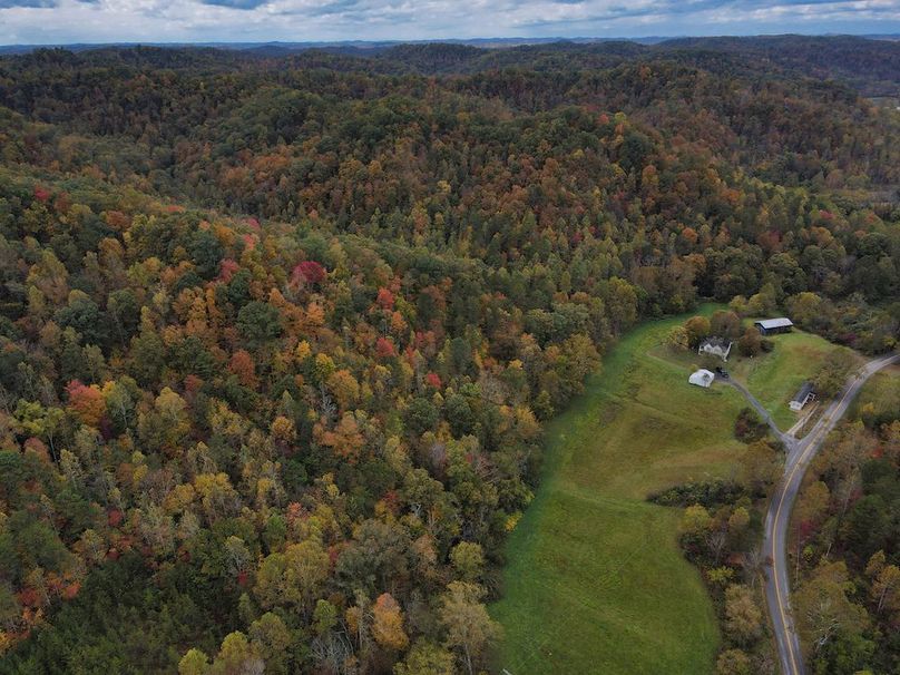 003 awesome aerial view over the fields & home