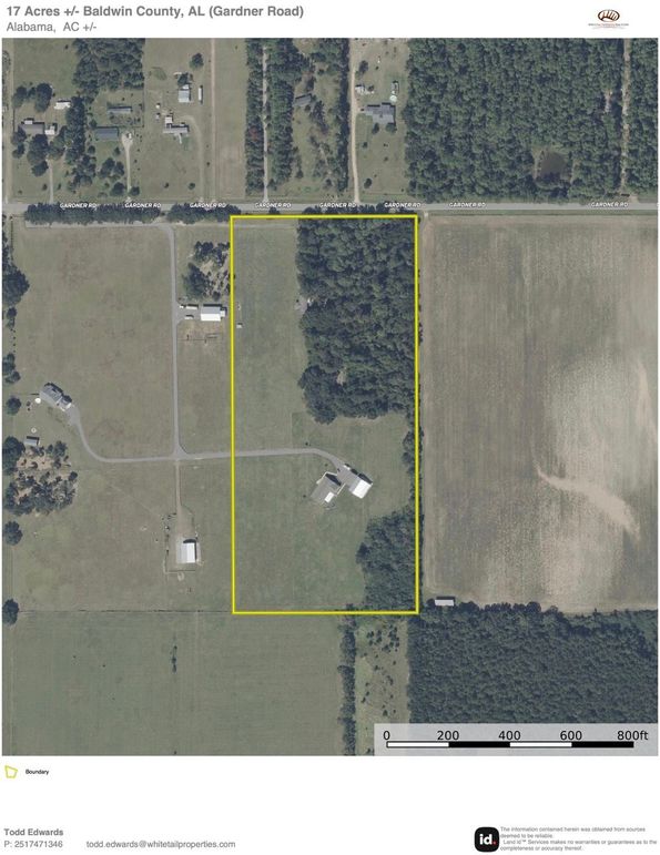 Aerial #1 Approx. 17 Acres Baldwin County, AL
