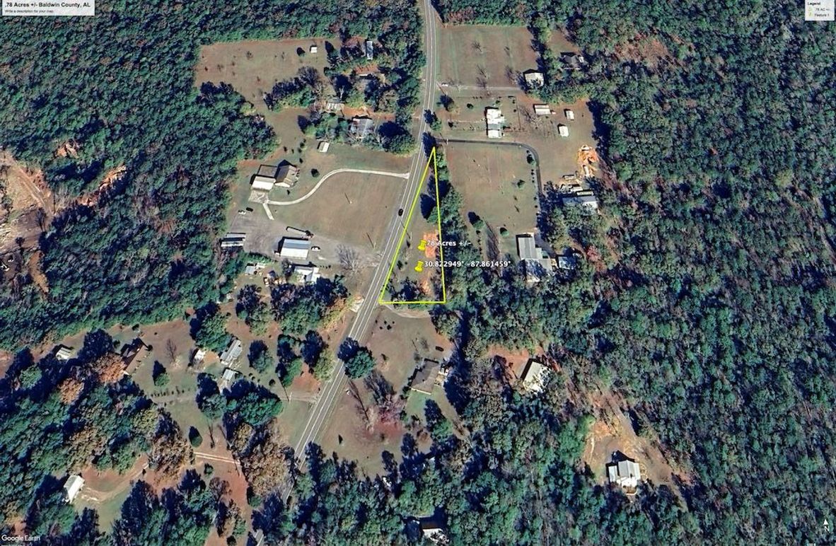 Aerial #2 Approx. .78 Acres Baldwin County, AL
