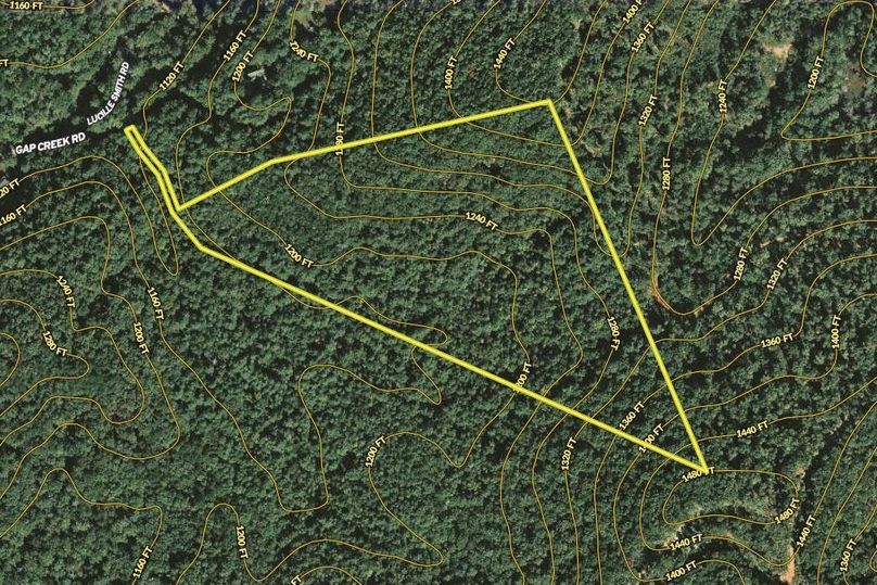 Aerial with Contour Lines