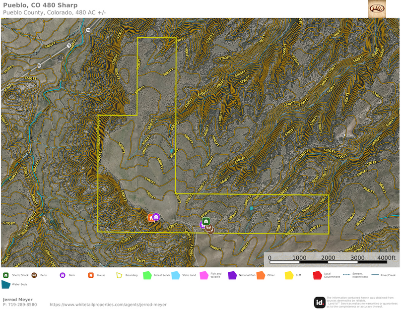 Pueblo, CO 480 Sharp Topo