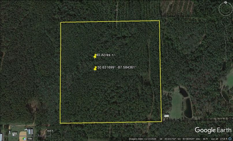 Aerial #1 Approx. 40 Acres Baldwin County, AL