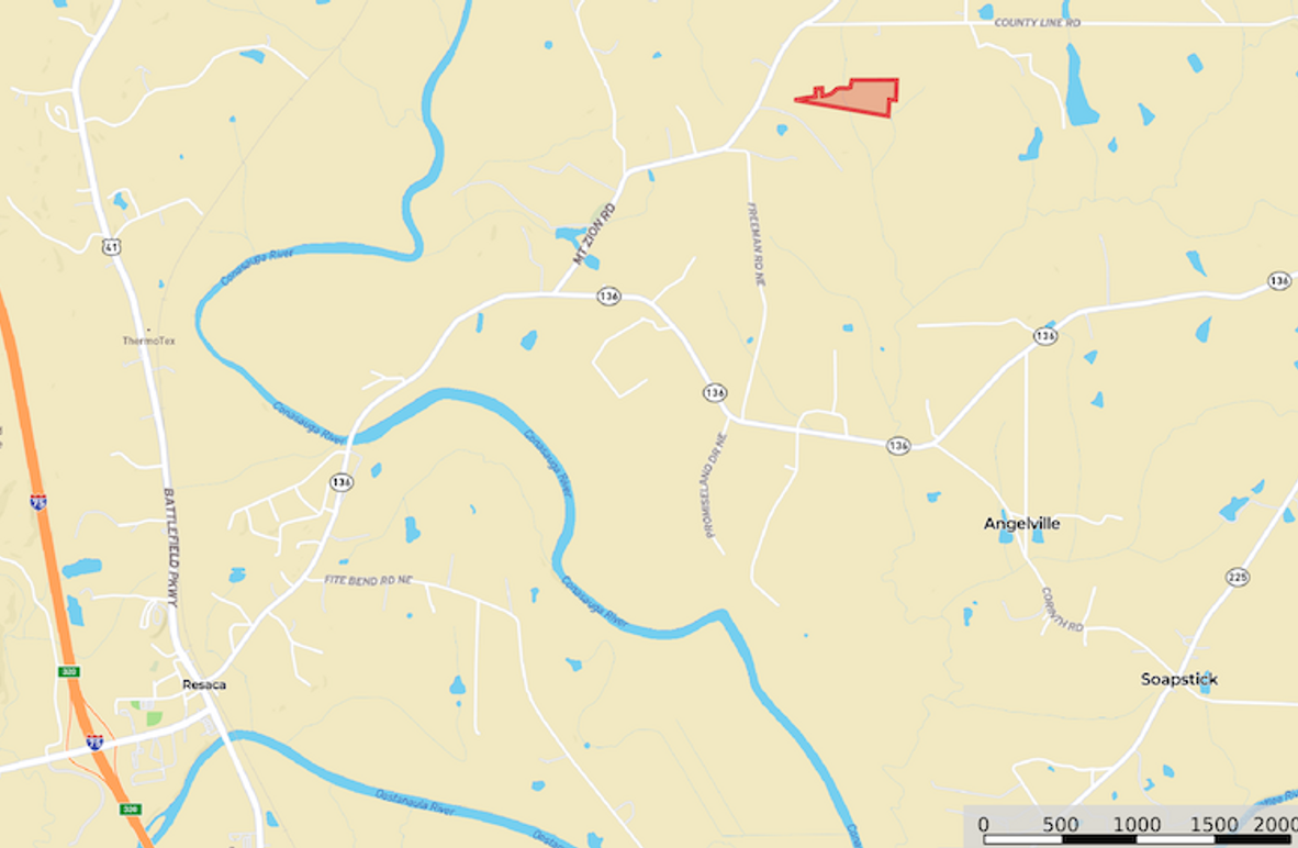 Location1 Map - Gordon GA 17.9 Ac.