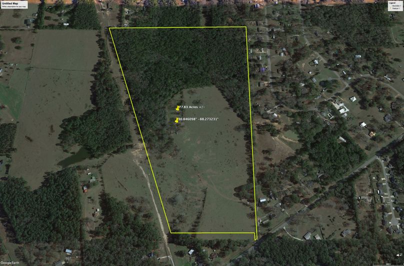 Aerial #3 Approx. 77.83 Acres Mobile County, AL