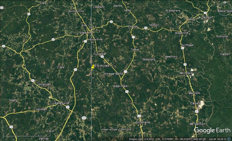 Aerial #7 Approx. 6.5 Acres Washington County, AL
