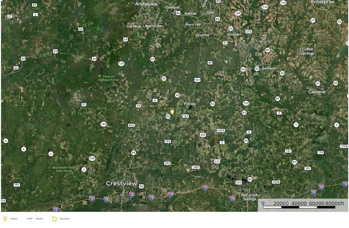 Extended Aerial #1 - 10 of 73 Acres Okaloosa, FL - Digital Business Corp.