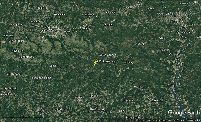 Aerial #7 Approx. 125 Acres Bullock County, AL