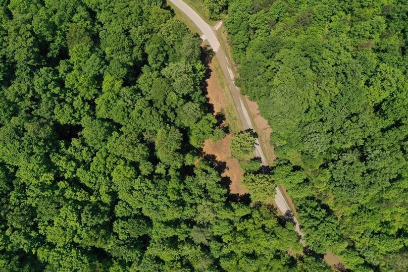 008 low elevation drone shot looking straight down at the entrance of the property