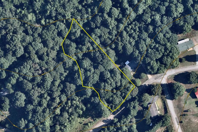Aerial with Contour Lines