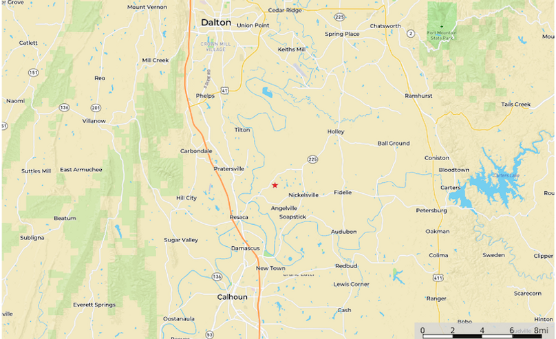 Location2 Map - Gordon GA 17.9 Ac.