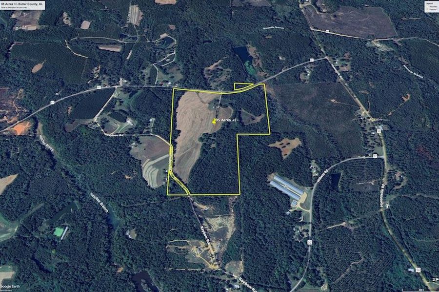 Aerial #5 Approx. 95 Acres Butler County, AL