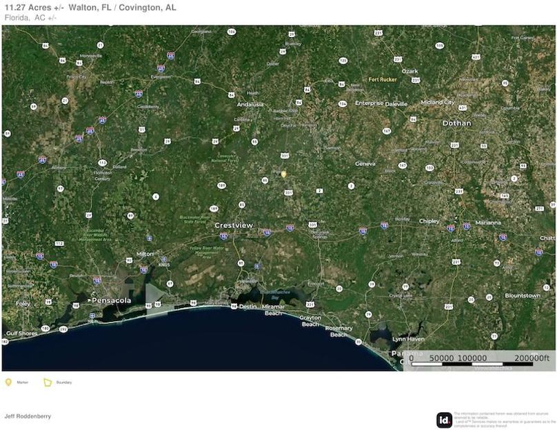 Extended Aerial #1 - 11.27 Acres Walton, FL - Covington, AL - Selrahc Limited Partnership