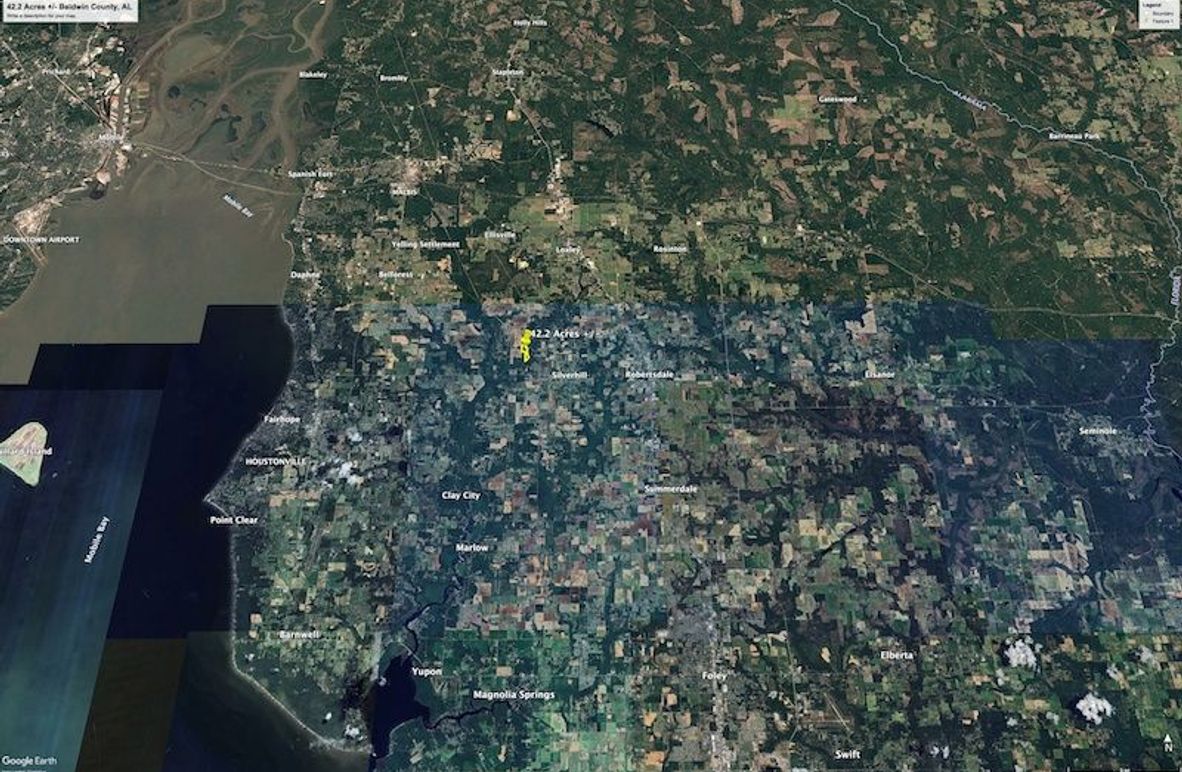 Aerial #6 Approx. 42.2 Acres Baldwin County, AL
