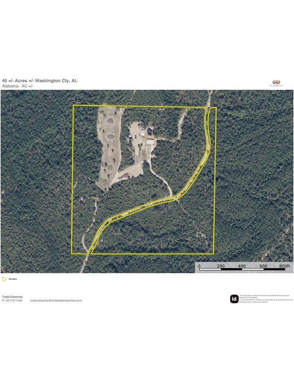 Aerial #1 Approx. 40 Acres Washington County, AL