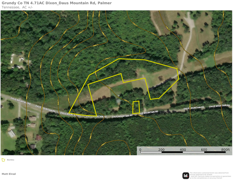 Grundy Co TN 4.71 Dixon_Daus Mountain Rd_Topo