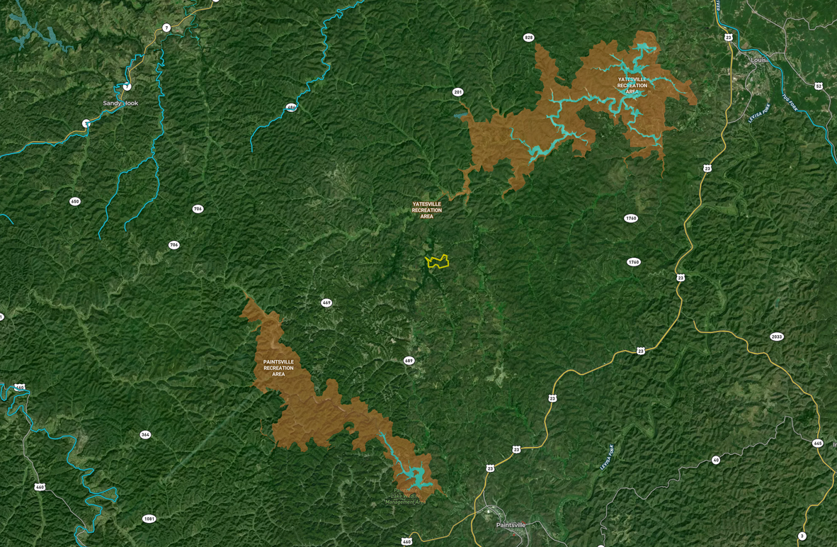 036 zoomed out overview showing surrounding areas and public lands