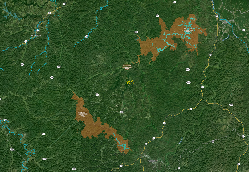 036 zoomed out overview showing surrounding areas and public lands