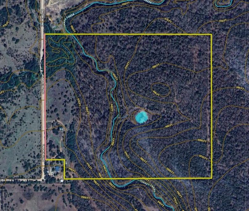 Map with Contour Lines