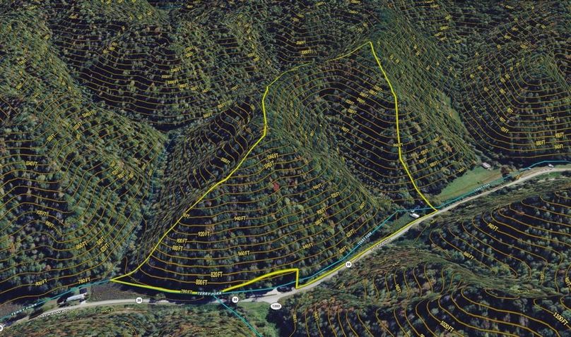 023 Breathitt 30 Land ID map zoomed in 3D from the northeast corner