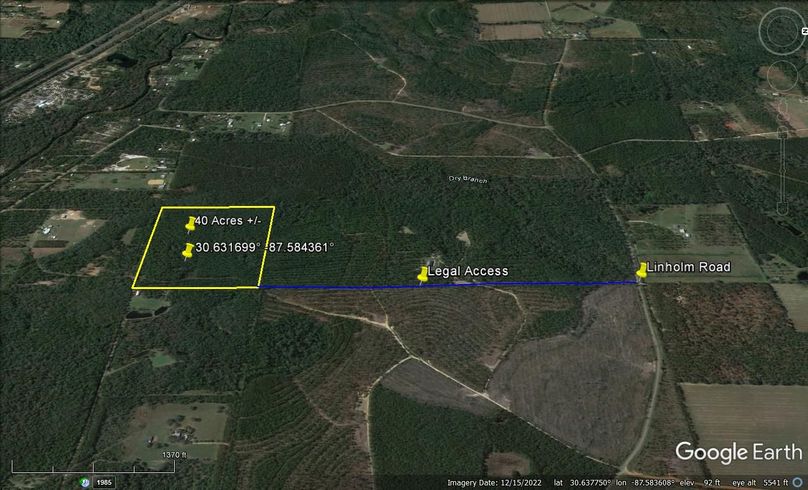 Aerial #5 Approx. 40 Acres Baldwin County, AL