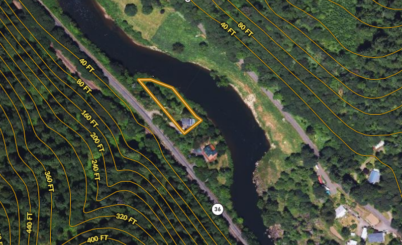 Mapleton contours