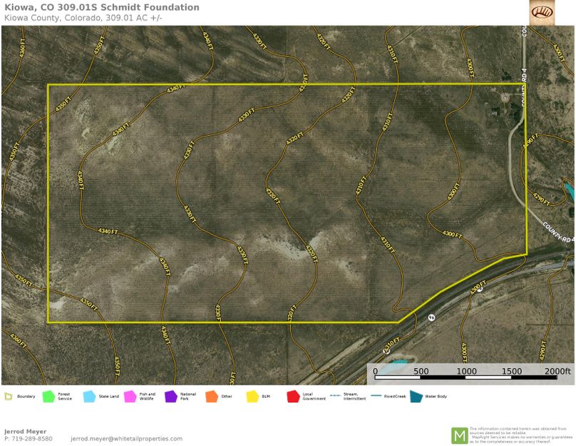 Kiowa, CO 309.01S Schmidt Foundation Topo