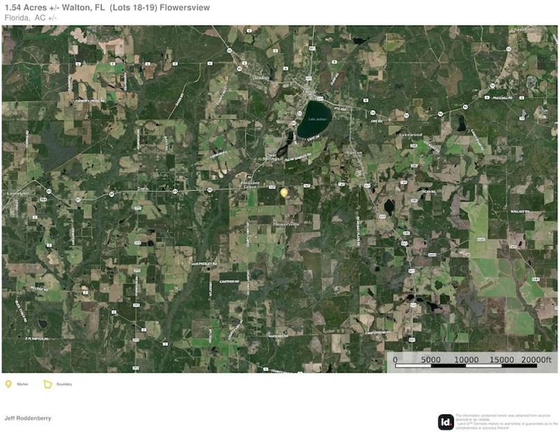 Extended Aerial #1 - 1.54 Acres of 16.64 Acres Lots 18-19 Walton, FL - Infinite Velocity Trust