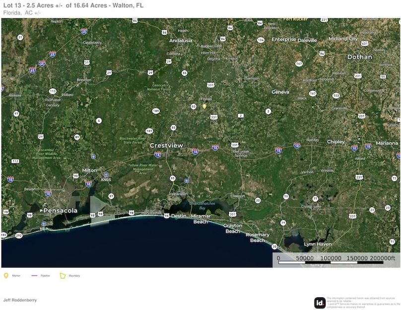 Extended Aerial #2 - 2.5 Acres Walton, FL