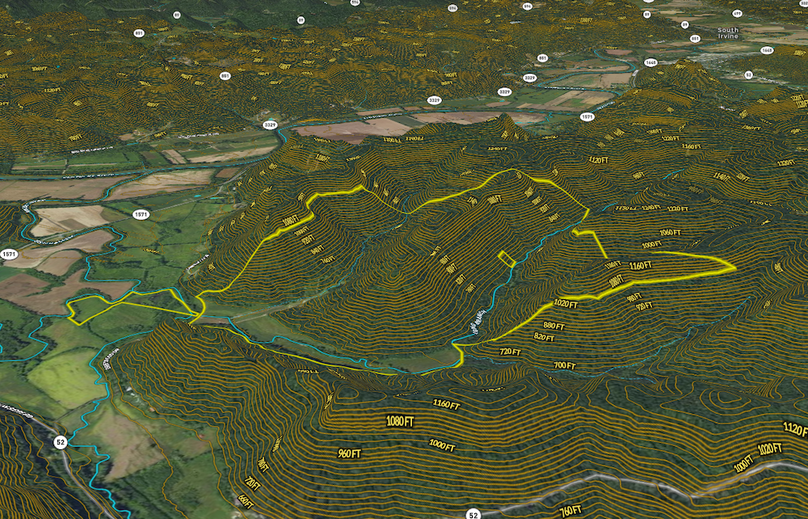 02 Estill 553 Land ID zoomed in 3D map viewed from the east north_east direction