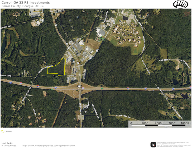 Carroll GA 22 R3 Invest location Map