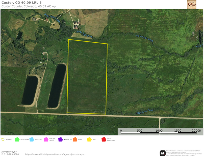 Custer, CO 40.09 Tract 5 LRL Aerial 1