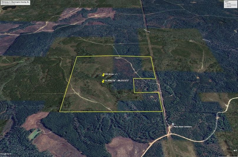 Aerial #3 Approx. 150 Acres Washington County, AL