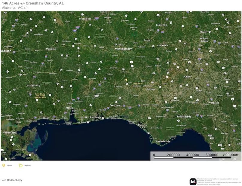 Extended Aerial #2 - 146 Acres Crenshaw, AL - Hutchinson