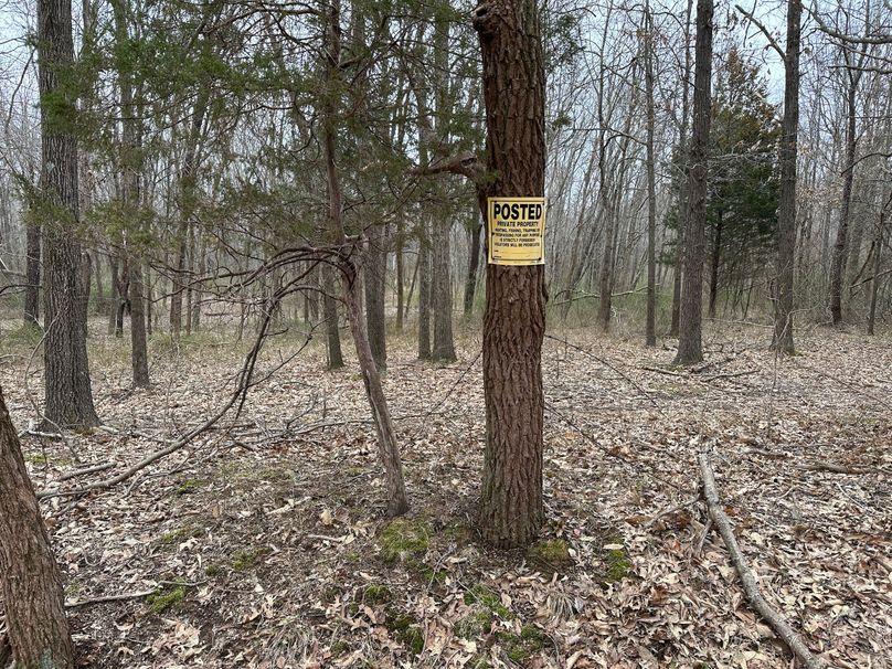 posted property line