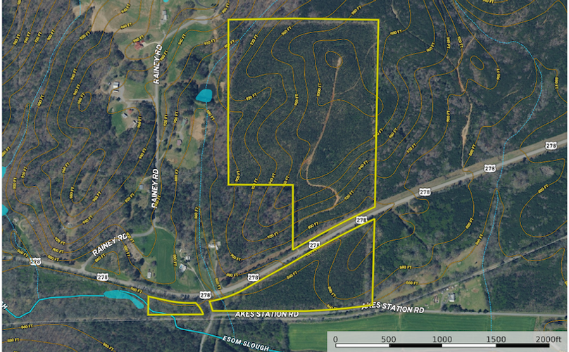 Contour Map - Polk GA 71 Brewster