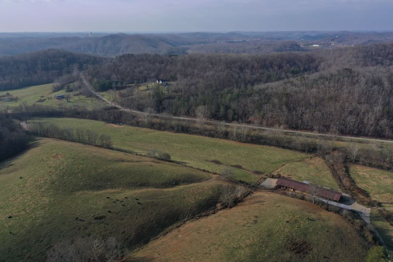007 mid elevation drone shot from the middle of the property looking southwest