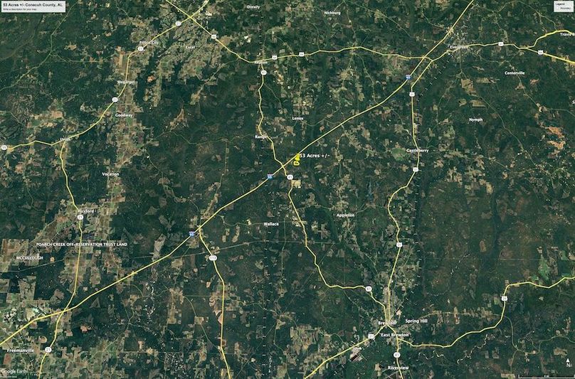 Aerial #5 Approx. 53 Acres Conecuh County, AL