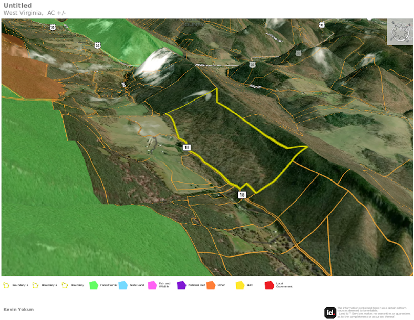 Pend Co WV 220 Hartman map 3D
