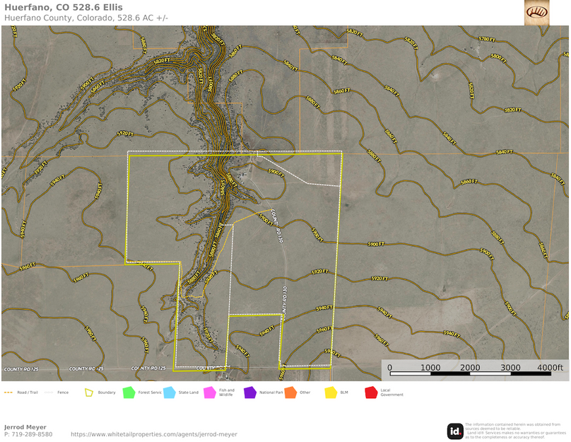 Huerfano, CO 528.6 Ellis Topo