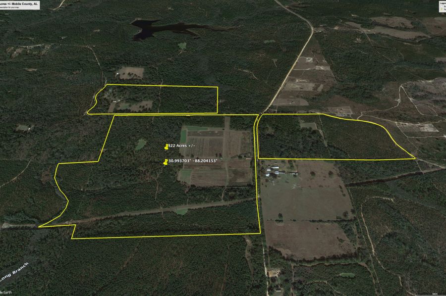 Aerial #2 Approx. 322 Acres Mobile County, AL