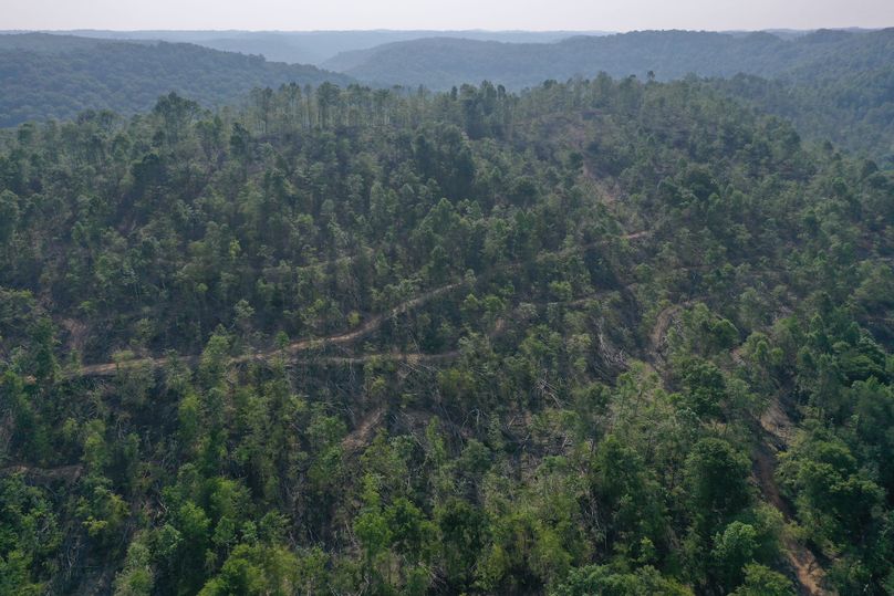 011 aerial drone shot from the southwest boundary