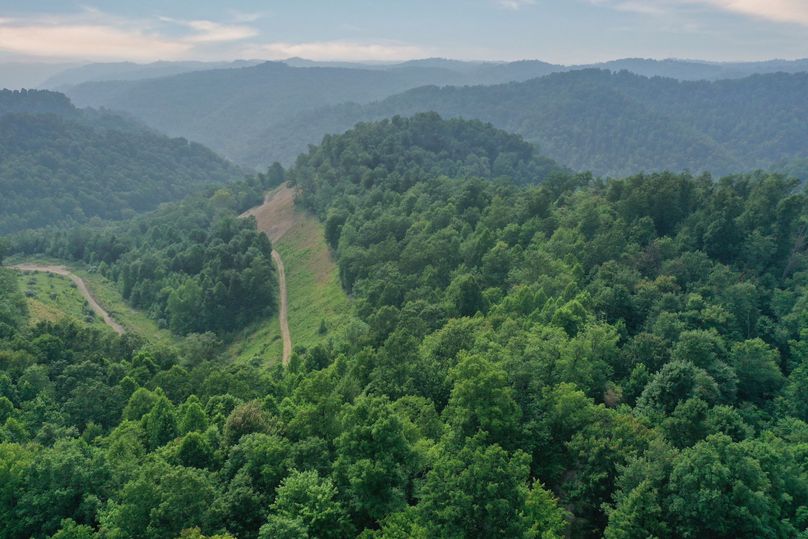 024 aerial drone shot from the northeast corner looking west down the valley