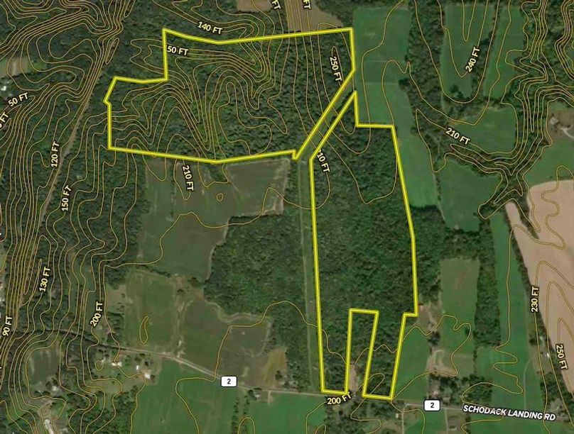 Rensselaer County NY 133.09 Schodack Associates LLC Contour Map