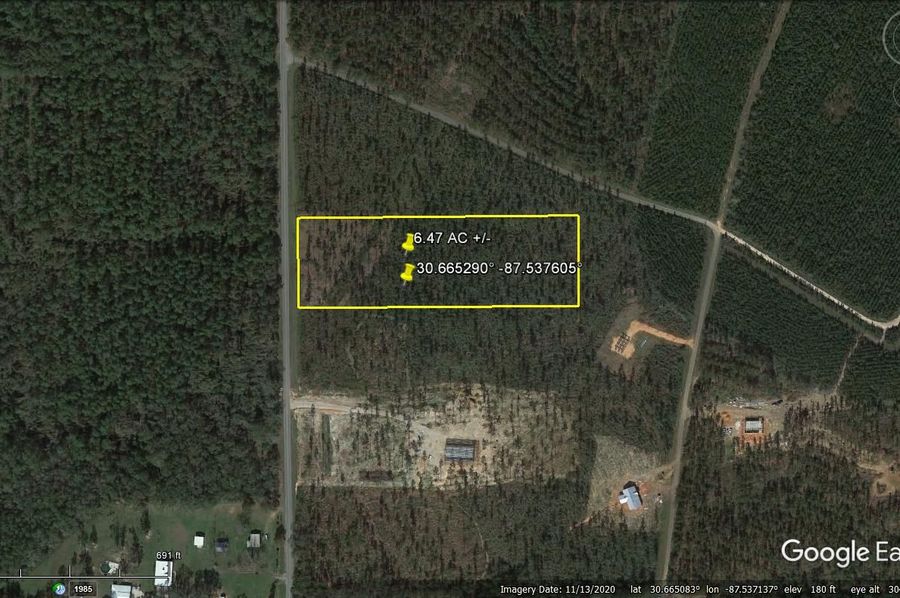 Aerial #1 Approx. 6.47 Acres Baldwin County, AL