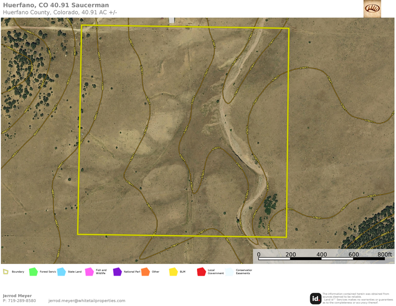Huerfano, CO 40.91 Saucerman Topo