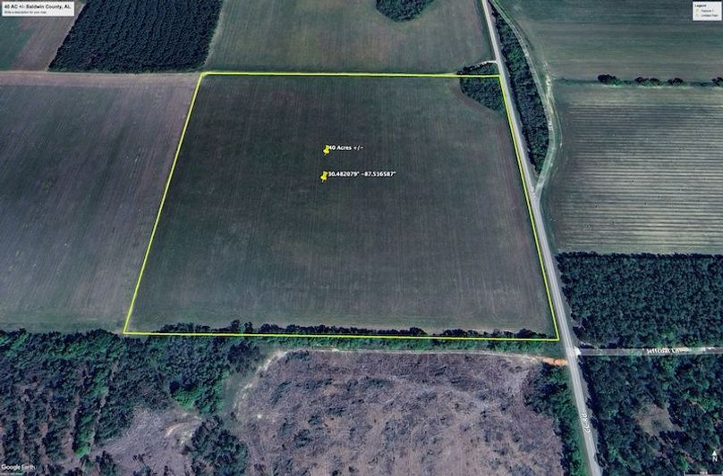 Aerial #2 Approx. 40 Acres Baldwin County, AL